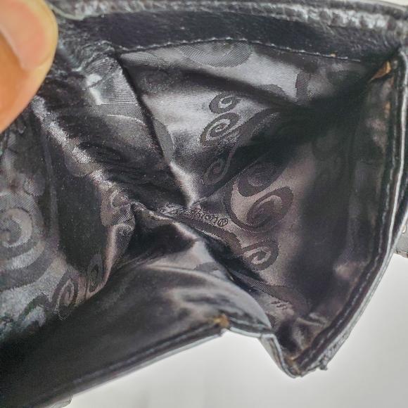 Vtg Brighton Black Pebble Leather Clutch Organizer Wallet 7 Pocket, 8 Card EUC. - Picture 9 of 16